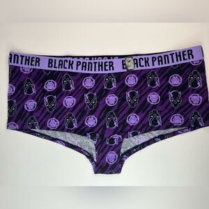 Torrid Marvel Comics Black Panther Dark Purple Cotton‎ Boyshort Panty Size 2 NWT